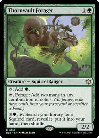 Thornvault Forager - Promo Pack: Bloomburrow (PPBLB) #197p - Rare Magic: The Gathering Trading Card