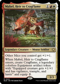 Mabel, Heir to Cragflame - Promo Pack: Bloomburrow (PPBLB) #224p - Rare Magic: The Gathering Trading Card