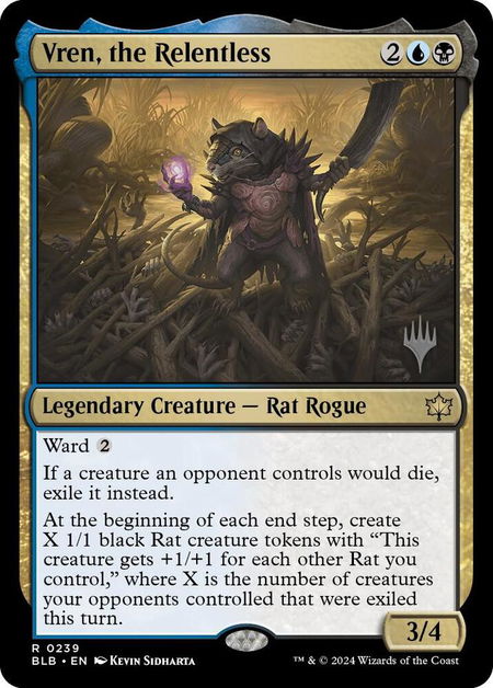 Vren, the Relentless - Promo Pack: Bloomburrow Magic: The Gathering trading card