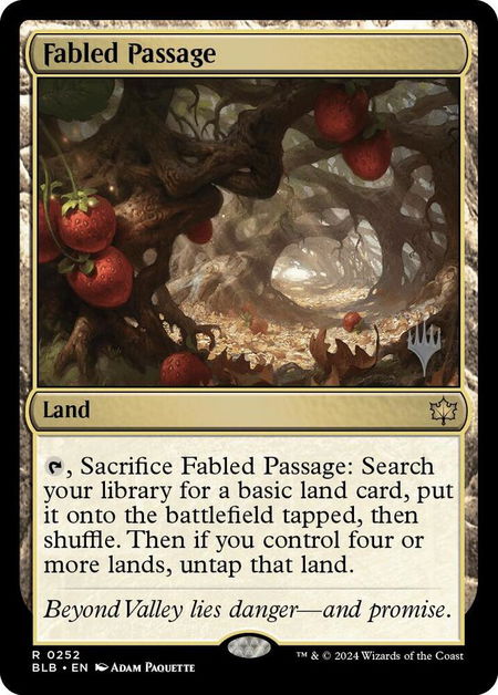 Fabled Passage - Promo Pack: Bloomburrow Magic: The Gathering trading card