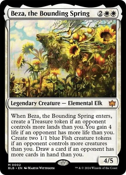 Beza, the Bounding Spring - Prerelease Cards Magic: The Gathering trading card