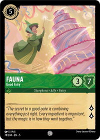 Fauna - Good Fairy - Shimmering Skies (5) #78/204 - Common Disney Lorcana Trading Card