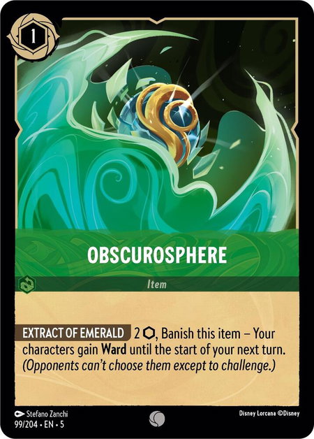 Obscurosphere - Shimmering Skies Disney Lorcana trading card