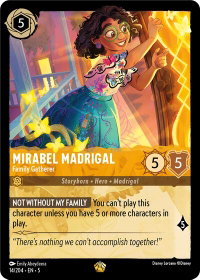 Mirabel Madrigal - Family Gatherer - Shimmering Skies (5) #14/204 - Legendary Disney Lorcana Trading Card