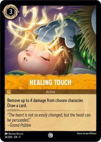 Healing Touch - Shimmering Skies (5) #26/204 - Common Disney Lorcana Trading Card