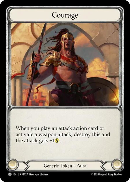 Courage trading card from Armory Deck: Boltyn Courage - Armory Deck: Boltyn Flesh and Blood trading card