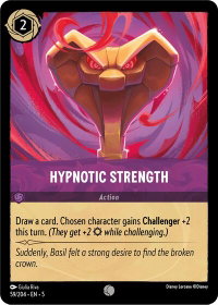 Hypnotic Strength - Shimmering Skies (5) #59/204 - Common Disney Lorcana Trading Card