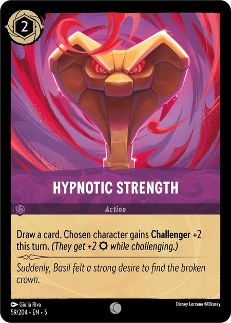 Hypnotic Strength - Shimmering Skies Disney Lorcana trading card
