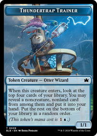 Thundertrap Trainer Token - Bloomburrow (BLB) #9 - Token Magic: The Gathering Trading Card