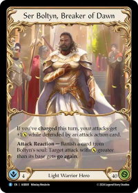 Ser Boltyn, Breaker of Dawn - Armory Deck: Boltyn  #ASB001 - Rare Flesh and Blood Trading Card