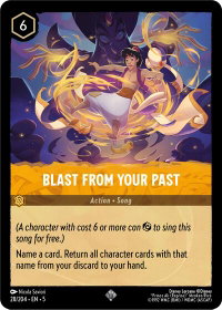 Blast From Your Past - Shimmering Skies (5) #28/204 - Super Rare Disney Lorcana Trading Card