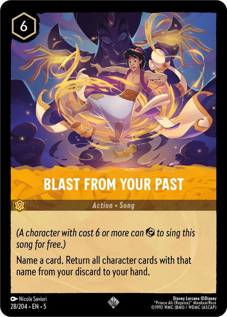 Blast From Your Past - Shimmering Skies Disney Lorcana trading card