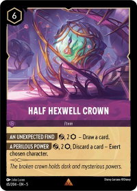 Half Hexwell Crown - Shimmering Skies (5) #65/204 - Rare Disney Lorcana Trading Card