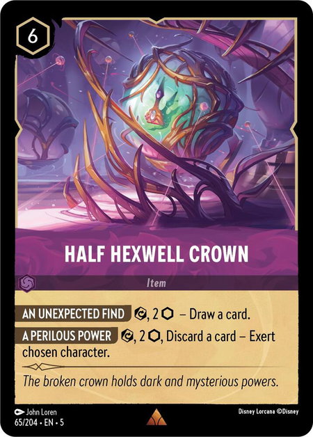 Half Hexwell Crown - Shimmering Skies Disney Lorcana trading card