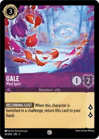 Gale - Wind Spirit - Shimmering Skies (5) #42/204 - Common Disney Lorcana Trading Card
