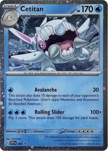 Cetitan - 063 (Cosmos Holo) - SV: Scarlet & Violet Promo Cards Pokémon trading card