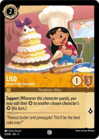 Lilo - Junior Cake Decorator - Shimmering Skies (5) #8/204 - Common Disney Lorcana Trading Card
