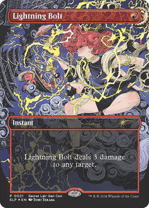 Lightning Bolt - Secret Lair Showdown (SLP) #21 - Promo Magic: The Gathering Trading Card