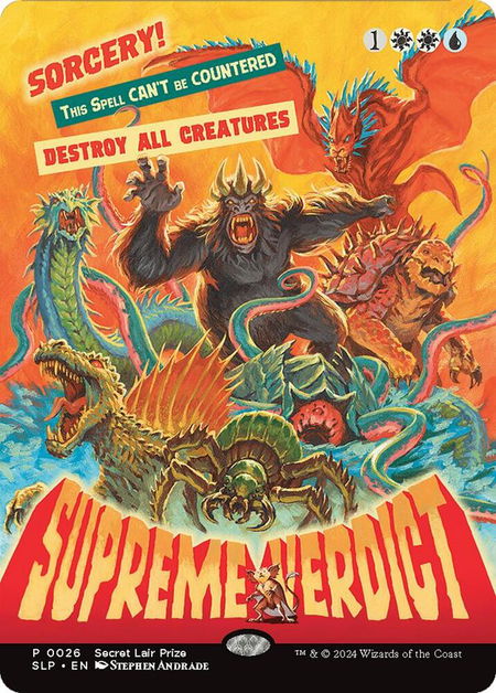 Supreme Verdict - Secret Lair Showdown Magic: The Gathering trading card