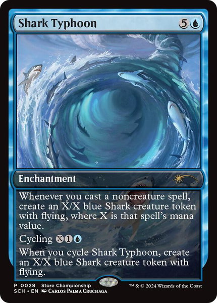 Shark Typhoon trading card from Game Day & Store Championship Promos Shark Typhoon - Game Day & Store Championship Promos Magic: The Gathering trading card