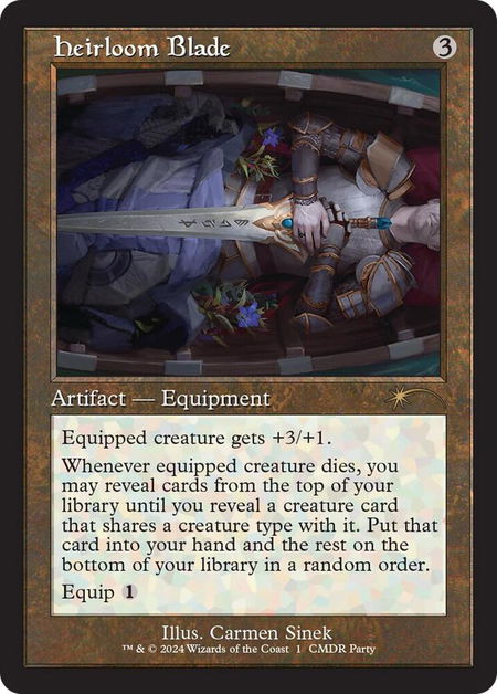 Heirloom Blade (Retro Frame) - WPN & Gateway Promos Magic: The Gathering trading card