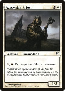 Avacynian Priest - Innistrad (ISD) #4 - Common Magic: The Gathering Trading Card