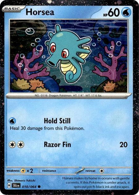 Horsea - 010/064 (Cosmos Holo) - Miscellaneous Cards & Products Pokémon trading card