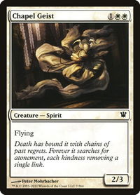 Chapel Geist - Innistrad (ISD) #7 - Common Magic: The Gathering Trading Card
