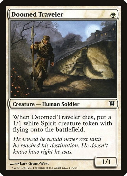 Doomed Traveler - Innistrad Magic: The Gathering trading card