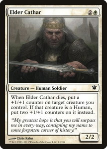 Elder Cathar - Innistrad (ISD) #12 - Common Magic: The Gathering Trading Card