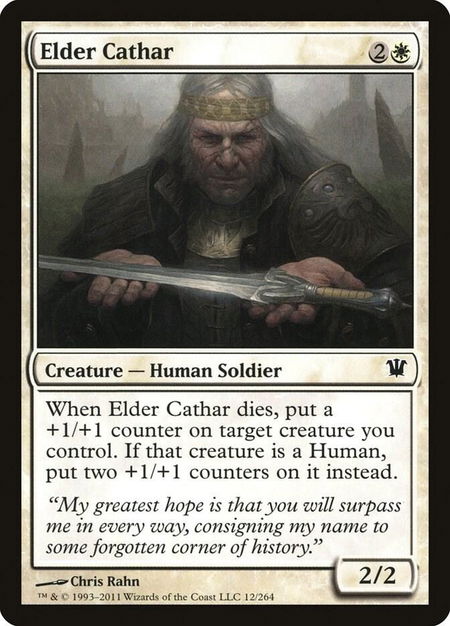 Elder Cathar - Innistrad Magic: The Gathering trading card