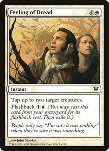 Feeling of Dread - Innistrad (ISD) #14 - Common Magic: The Gathering Trading Card