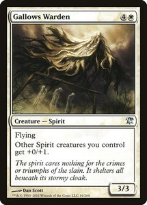 Gallows Warden - Innistrad (ISD) #16 - Uncommon Magic: The Gathering Trading Card