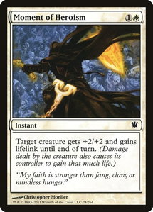 Moment of Heroism - Innistrad (ISD) #24 - Common Magic: The Gathering Trading Card