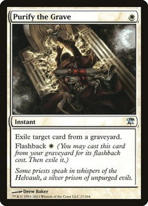 Purify the Grave - Innistrad (ISD) #27 - Uncommon Magic: The Gathering Trading Card