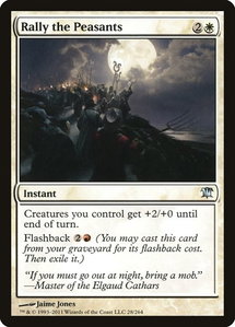 Rally the Peasants - Innistrad (ISD) #28 - Uncommon Magic: The Gathering Trading Card