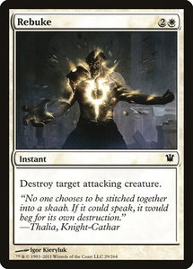 Rebuke - Innistrad (ISD) #29 - Common Magic: The Gathering Trading Card