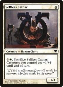 Selfless Cathar - Innistrad (ISD) #30 - Common Magic: The Gathering Trading Card