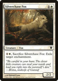 Silverchase Fox - Innistrad (ISD) #31 - Common Magic: The Gathering Trading Card