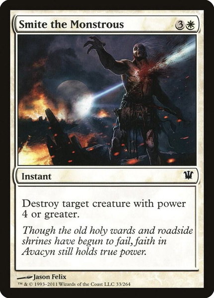 Smite the Monstrous - Innistrad Magic: The Gathering trading card