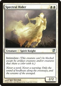 Spectral Rider - Innistrad (ISD) #35 - Uncommon Magic: The Gathering Trading Card
