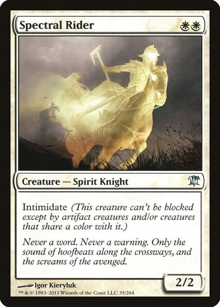 Spectral Rider - Innistrad Magic: The Gathering trading card