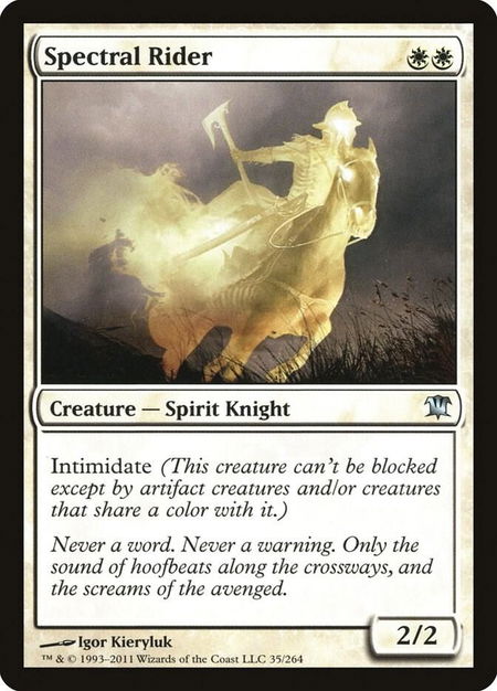 Spectral Rider - Innistrad Magic: The Gathering trading card