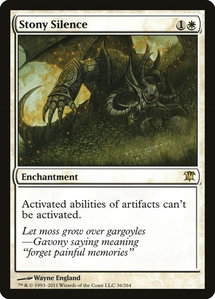 Stony Silence - Innistrad (ISD) #36 - Rare Magic: The Gathering Trading Card