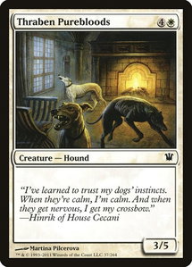 Thraben Purebloods - Innistrad (ISD) #37 - Common Magic: The Gathering Trading Card