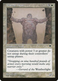 Marble Titan - Tempest (TMP) #28 - Rare Magic: The Gathering Trading Card