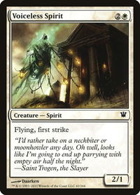 Voiceless Spirit - Innistrad (ISD) #42 - Common Magic: The Gathering Trading Card