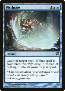 Dissipate - Innistrad (ISD) #53 - Uncommon Magic: The Gathering Trading Card