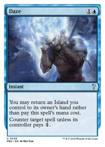 Daze (White Border) - Mystery Booster 2 (MB2) #26 - Uncommon Magic: The Gathering Trading Card