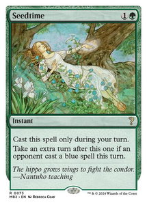 Seedtime (White Border) - Mystery Booster 2 (MB2) #73 - Rare Magic: The Gathering Trading Card